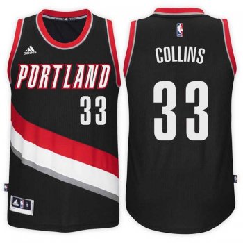 Portland Trail Blazers #33 Zach Collins Road Black New Swingman Stitched NBA Jersey