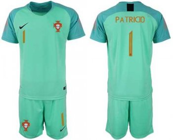 Portugal #1 Patricio Green Goalkeeper Soccer Country Jersey