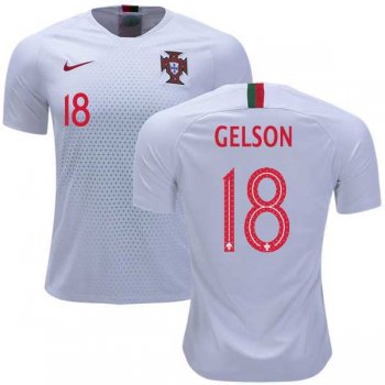 Portugal #18 Gelson Away Soccer Country Jersey