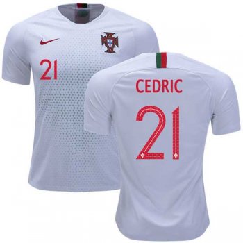 Portugal #21 Cedric Away Soccer Country Jersey