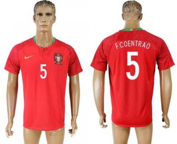 Portugal #5 F.Coentrao Home Soccer Country Jersey