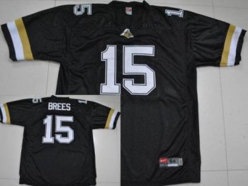 Purdue Boilermakers 15 Drew Brees Black College Football Jersey