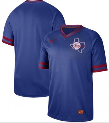 Nike Rangers Blank Royal Authentic Cooperstown Collection Stitched Baseball Jersey