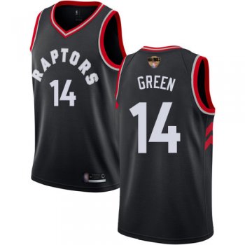 Raptors #14 Danny Green Black 2019 Finals Bound Basketball Swingman Statement Edition Jersey