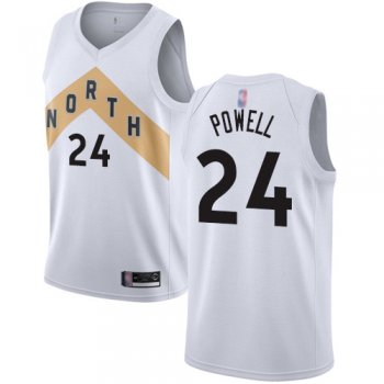 Raptors #24 Norman Powell White Basketball Swingman City Edition 2018/19 Jersey