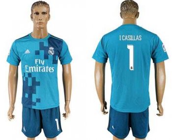 Real Madrid #1 I Casillas Sec Away Soccer Club Jersey