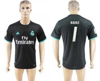 Real Madrid #1 Navas Away Soccer Club Jersey