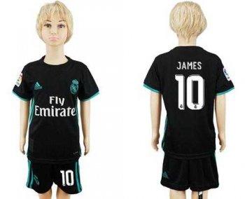 Real Madrid #10 James Away Kid Soccer Club Jersey