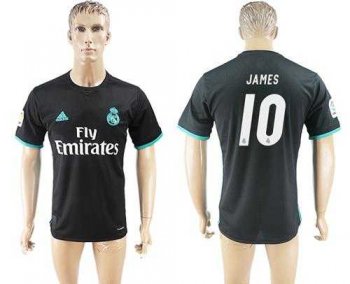 Real Madrid #10 James Away Soccer Club Jersey