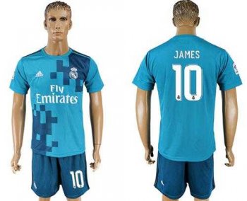 Real Madrid #10 James Sec Away Soccer Club Jersey