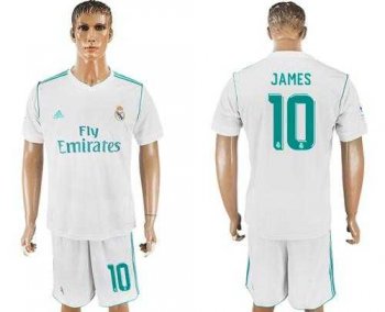 Real Madrid #10 James White Home Soccer Club Jersey