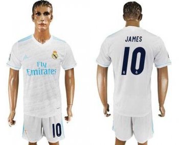 Real Madrid #10 James White Home Soccer Club Jersey