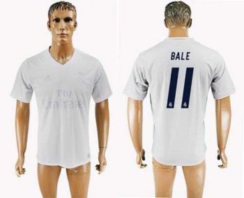 Real Madrid #11 Bale Marine Environmental Protection Home Soccer Club Jersey