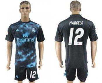 Real Madrid #12 Marcelo Away Soccer Club Jersey