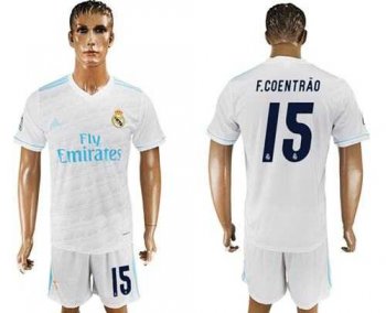 Real Madrid #15 F.Coentrao White Home Soccer Club Jersey