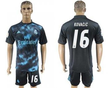 Real Madrid #16 Kovacic Away Soccer Club Jersey