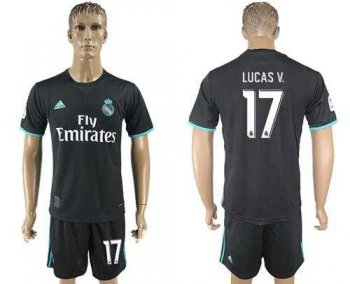 Real Madrid #17 Lucas V. Away Soccer Club Jersey