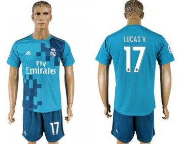 Real Madrid #17 Lucas V. Sec Away Soccer Club Jersey