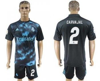 Real Madrid #2 Carvajal Away Soccer Club Jersey