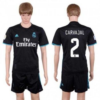 Real Madrid #2 Carvajal Away Soccer Club Jersey