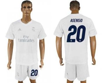 Real Madrid #20 Asensio Marine Environmental Protection Home Soccer Club Jersey