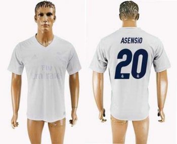 Real Madrid #20 Asensio Marine Environmental Protection Home Soccer Club Jersey