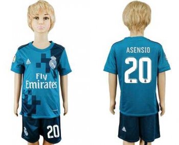 Real Madrid #20 Asensio Sec Away Kid Soccer Club Jersey