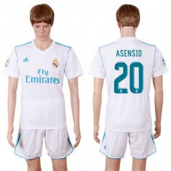 Real Madrid #20 Asensio White Home Soccer Club Jersey