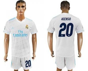 Real Madrid #20 Asensio White Home Soccer Club Jersey