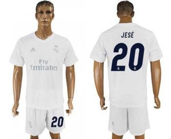 Real Madrid #20 Jese Marine Environmental Protection Home Soccer Club Jersey