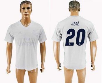 Real Madrid #20 Jese Marine Environmental Protection Home Soccer Club Jersey