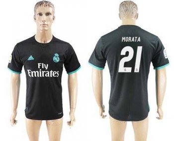 Real Madrid #21 Morata Away Soccer Club Jersey