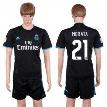 Real Madrid #21 Morata Away Soccer Club Jersey