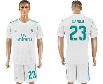 Real Madrid #23 Danilo White Home Soccer Club Jersey