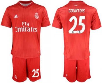 Real Madrid #25 Courtois Third Soccer Club Jersey