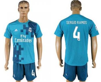 Real Madrid #4 Sergio Ramos Sec Away Soccer Club Jersey