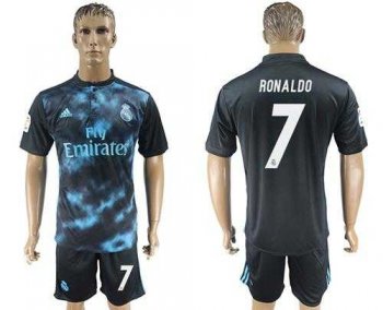 Real Madrid #7 Ronaldo Away Soccer Club Jersey