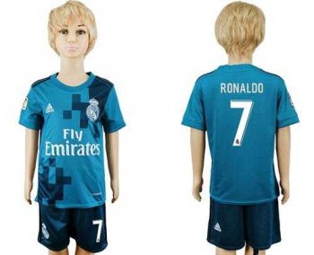 Real Madrid #7 Ronaldo Sec Away Kid Soccer Club Jersey