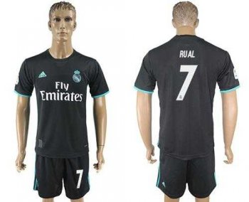 Real Madrid #7 Rual Away Soccer Club Jersey