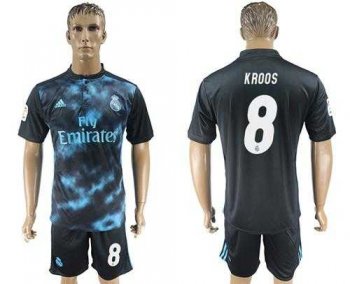 Real Madrid #8 Kroos Away Soccer Club Jersey