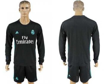 Real Madrid Blank Away Long Sleeves Soccer Club Jersey