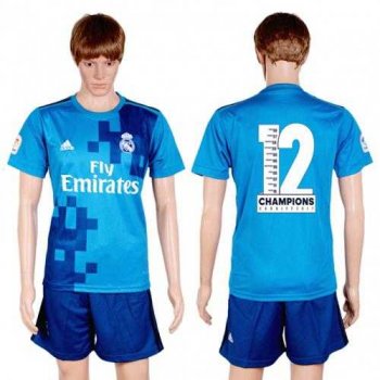 Real Madrid Blank Champions Away Soccer Club Jersey