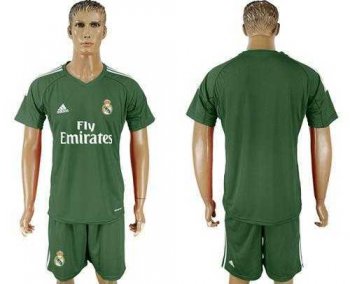 Real Madrid Blank Green Goalkeeper Soccer Club Jersey