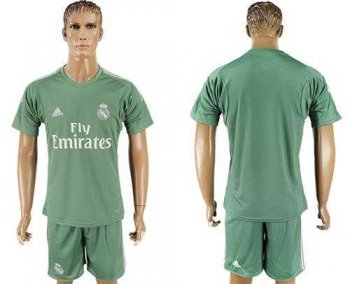 Real Madrid Blank Green Goalkeeper Soccer Club Jersey