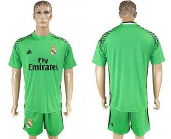 Real Madrid Blank Green Goalkeeper Soccer Club Jersey