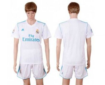 Real Madrid Blank White Home Soccer Club Jersey