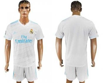 Real Madrid Blank White Home Soccer Club Jersey