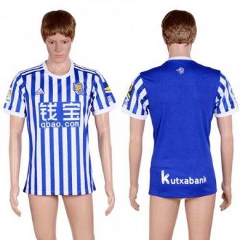 Real Sociedad Blank Home Soccer Club Jersey