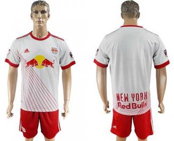 Red Bull Blank White Home Soccer Club Jersey