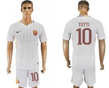 Roma #10 Totti Away Soccer Club Jersey